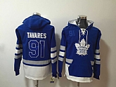 Maple Leafs 91 John Tavares Blue All Stitched Hooded Sweatshirt,baseball caps,new era cap wholesale,wholesale hats